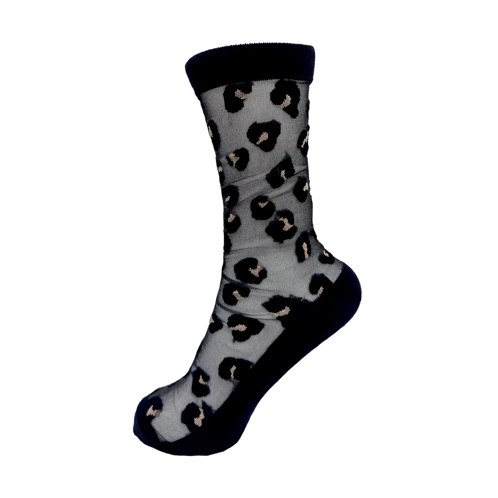 Chaussettes transparentes et taille unique BRONZE DOTS