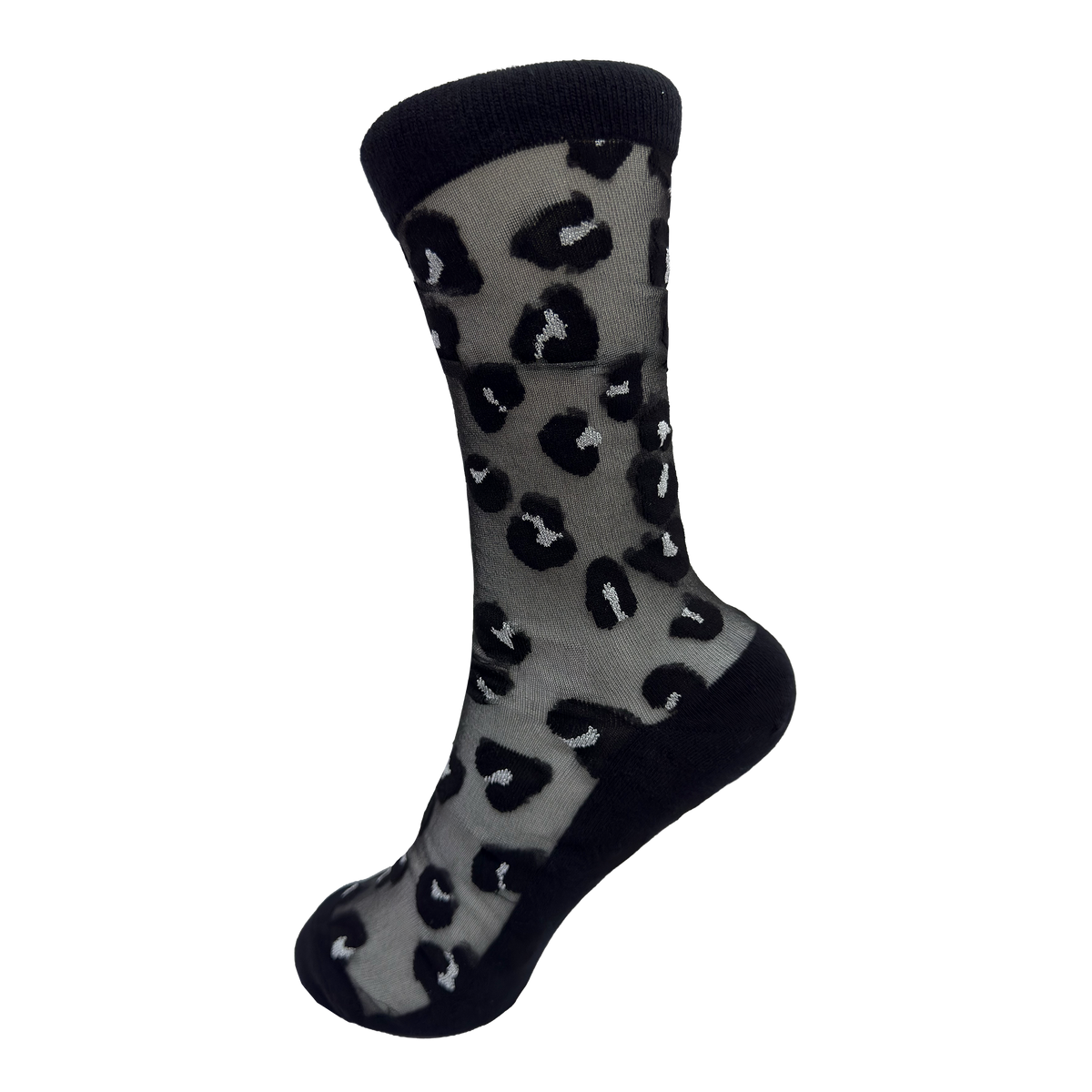 Chaussettes transparentes et taille unique SILVER DOTS