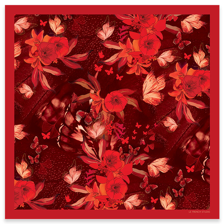 Carré 90x90 BLOOMEA PEACH