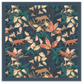 Carré 90x90 PANTHERE SABLE