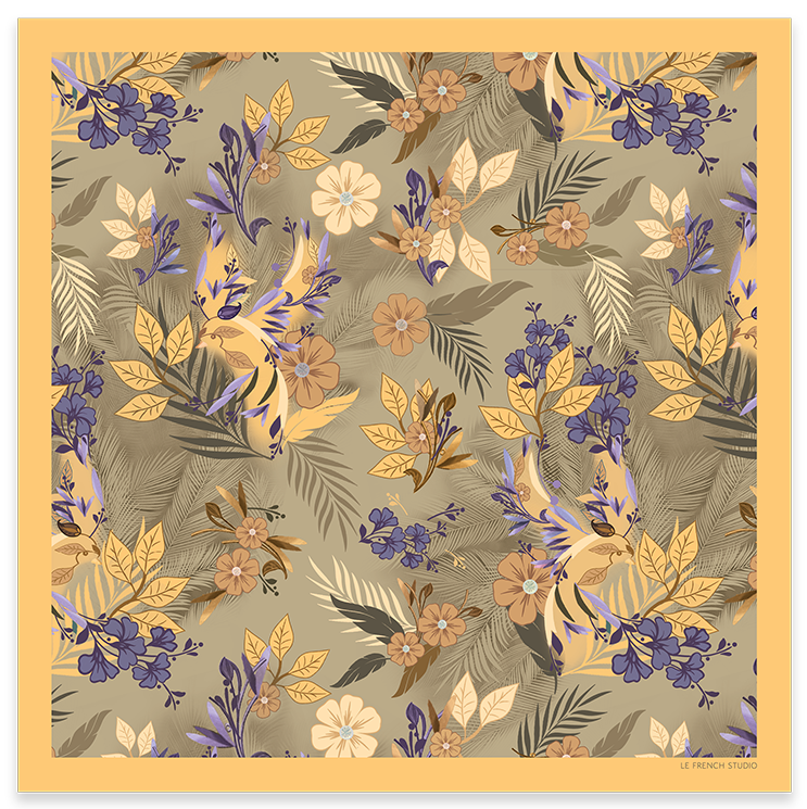 Carré 90x90 ZAZU AMBRE