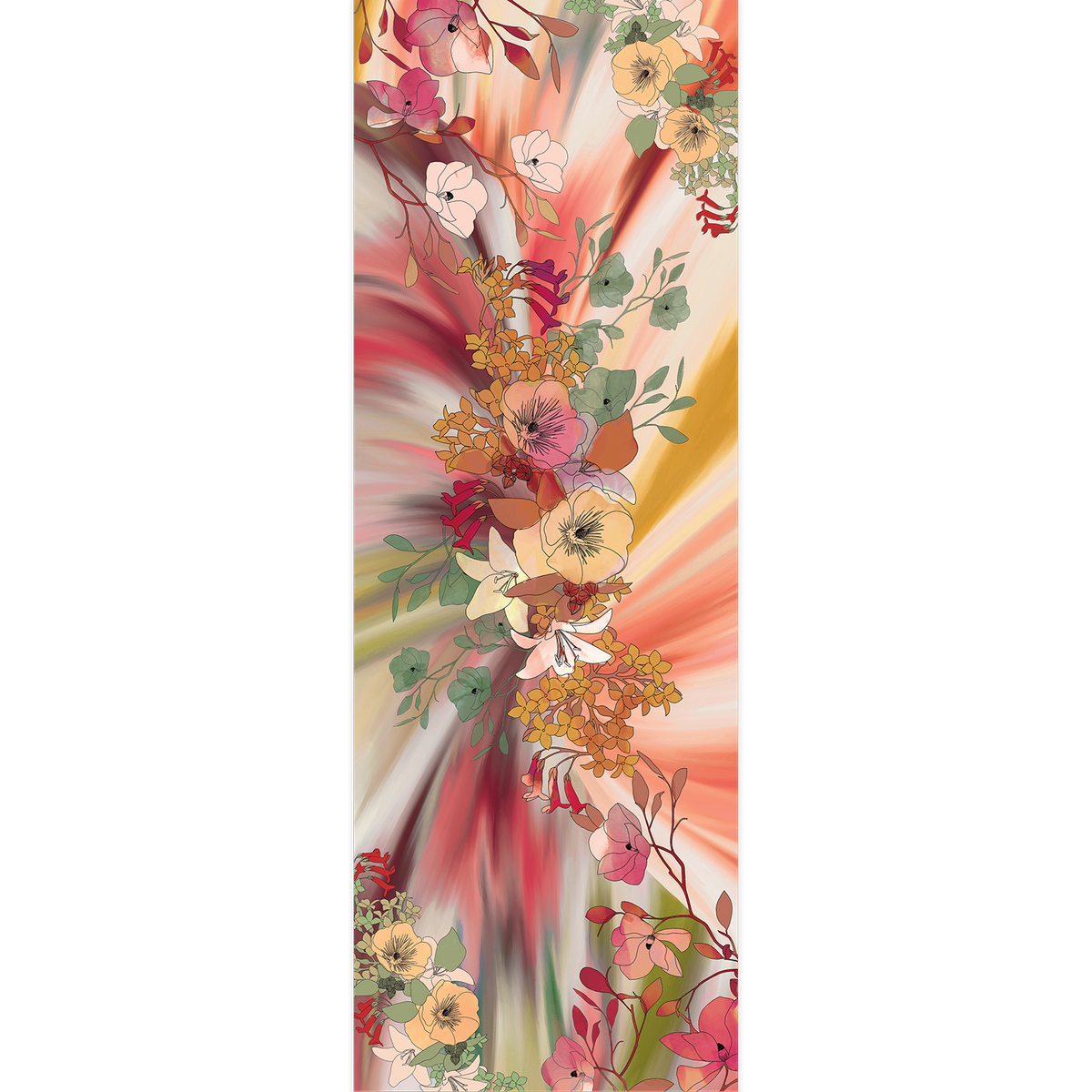 Grande écharpe cachemire BLOOMEA PEACH
