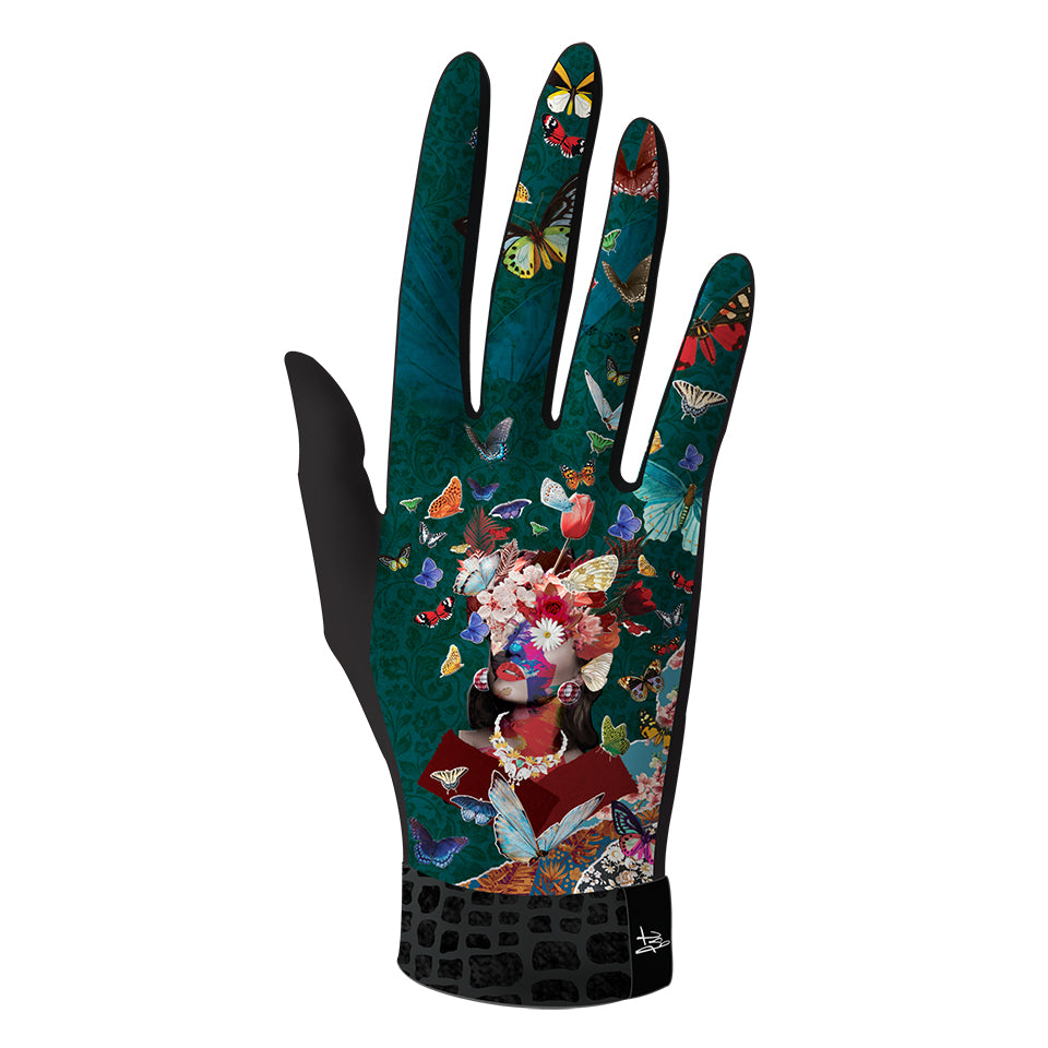 Gants imprimés techniques, élégants et chauds. Modèle NYMPHE