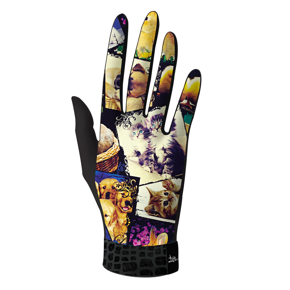Gants imprimés techniques, élégants et chauds. Modèle DOUDOU