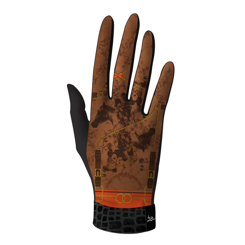 Gants imprimés techniques, élégants et chauds. Modèle EQUIDA