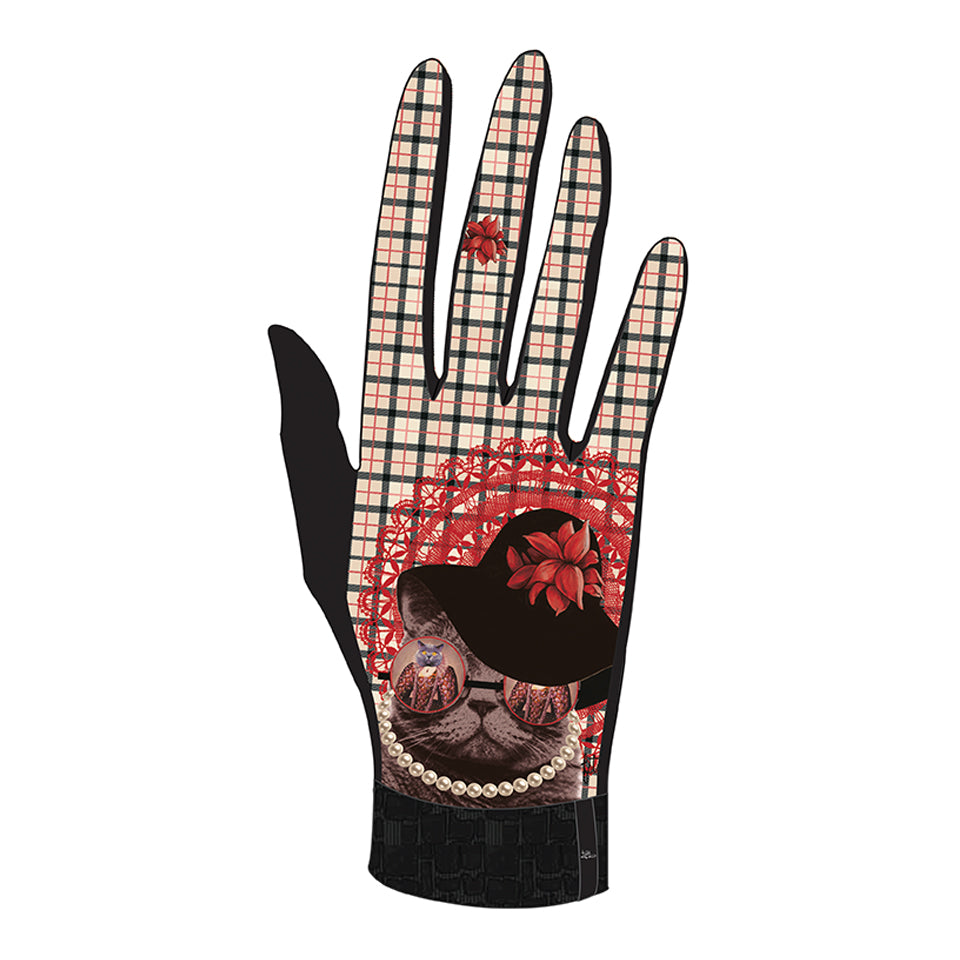 Gants imprimés techniques, élégants et chauds. Modèle KATE