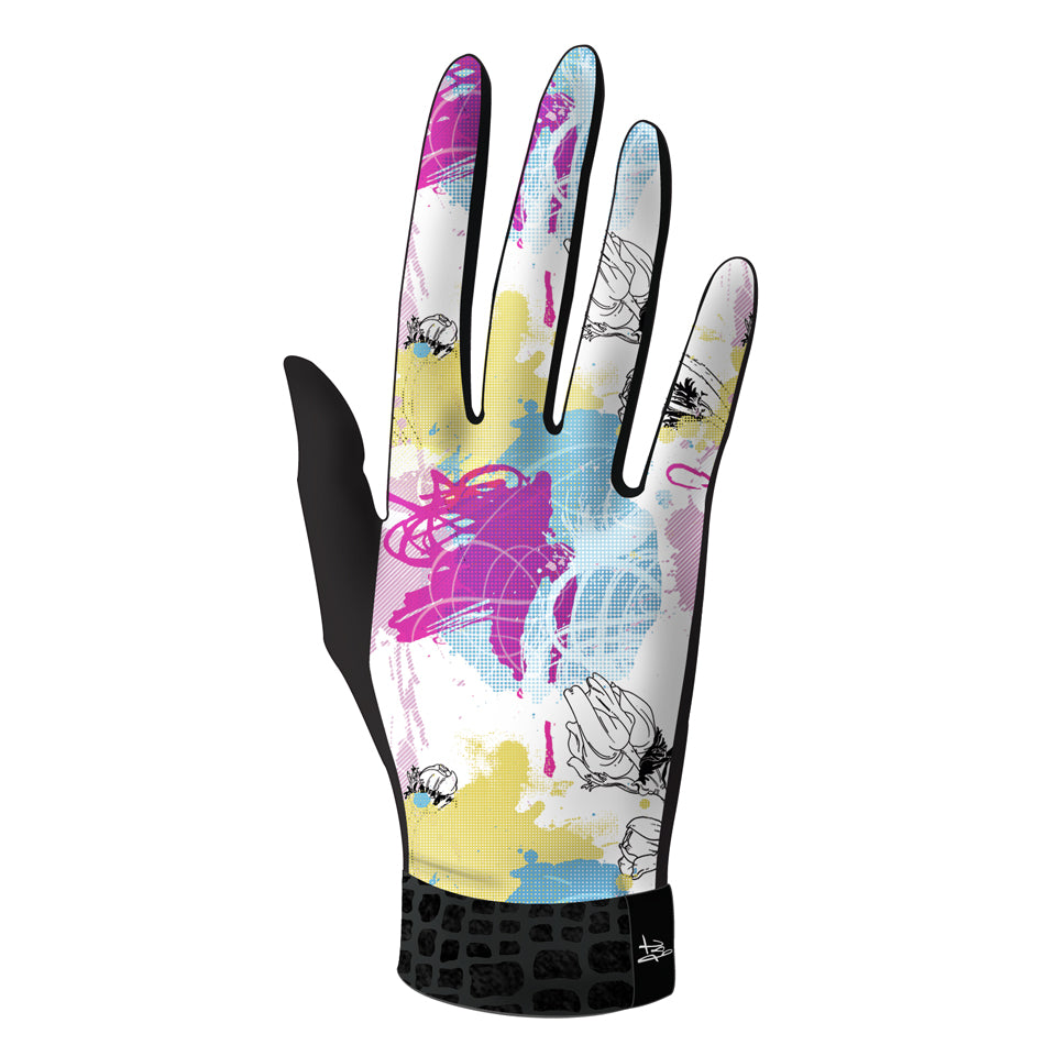 Gants imprimés techniques, élégants et chauds. Modèle PAINT