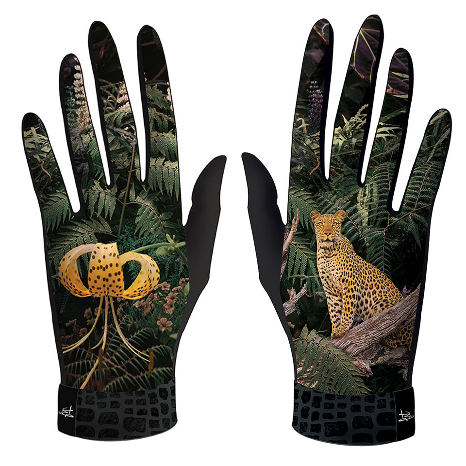 Gants imprimés techniques, élégants et chauds. Modèle PANTHERE