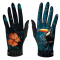 Gants imprimés techniques, élégants et chauds. Modèle TOUCAN