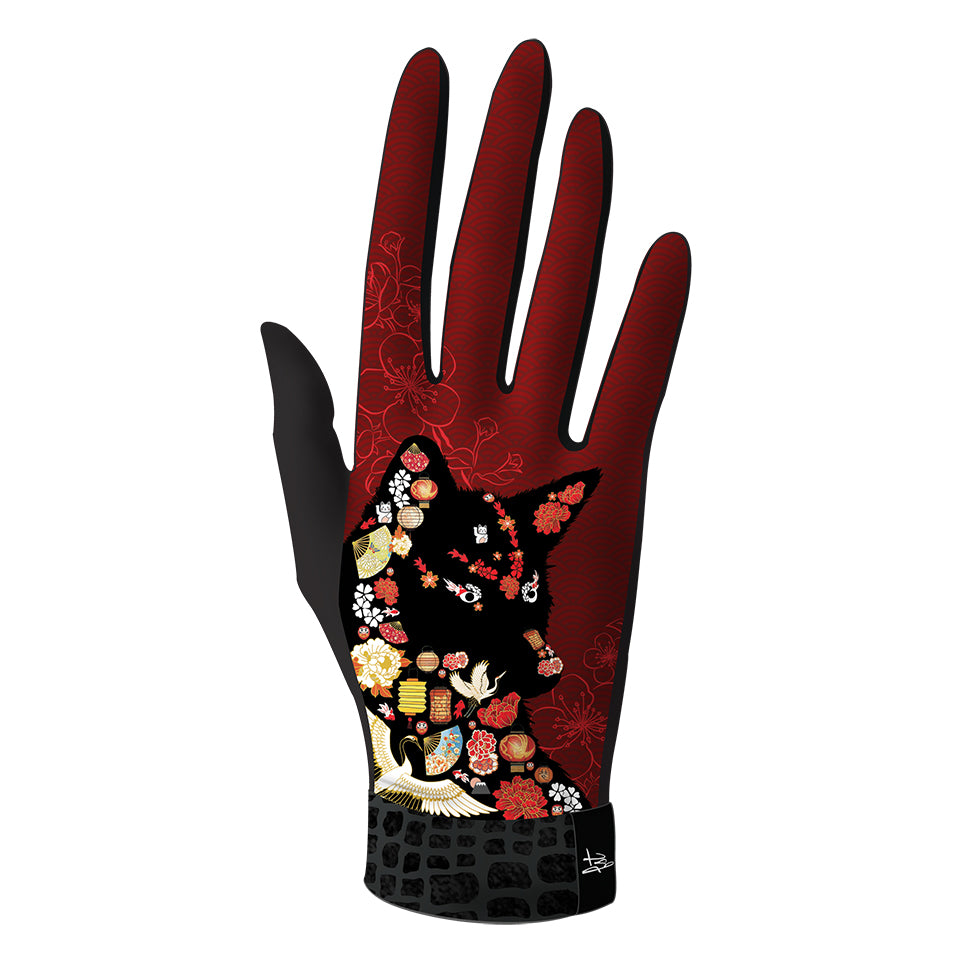 Gants imprimés techniques, élégants et chauds. Modèle KITSUNE