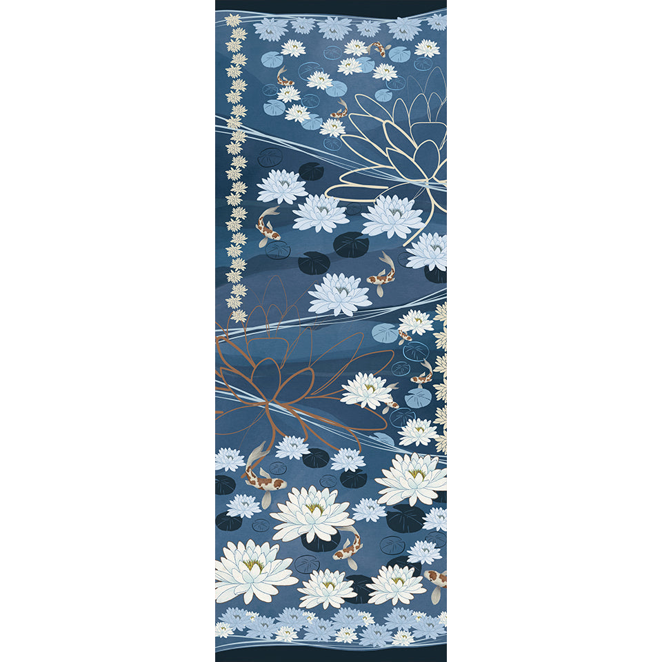 Grande écharpe cachemire INDIGO
