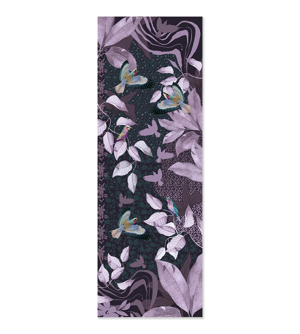Grande écharpe cachemire LAURIER AMETHYSTE