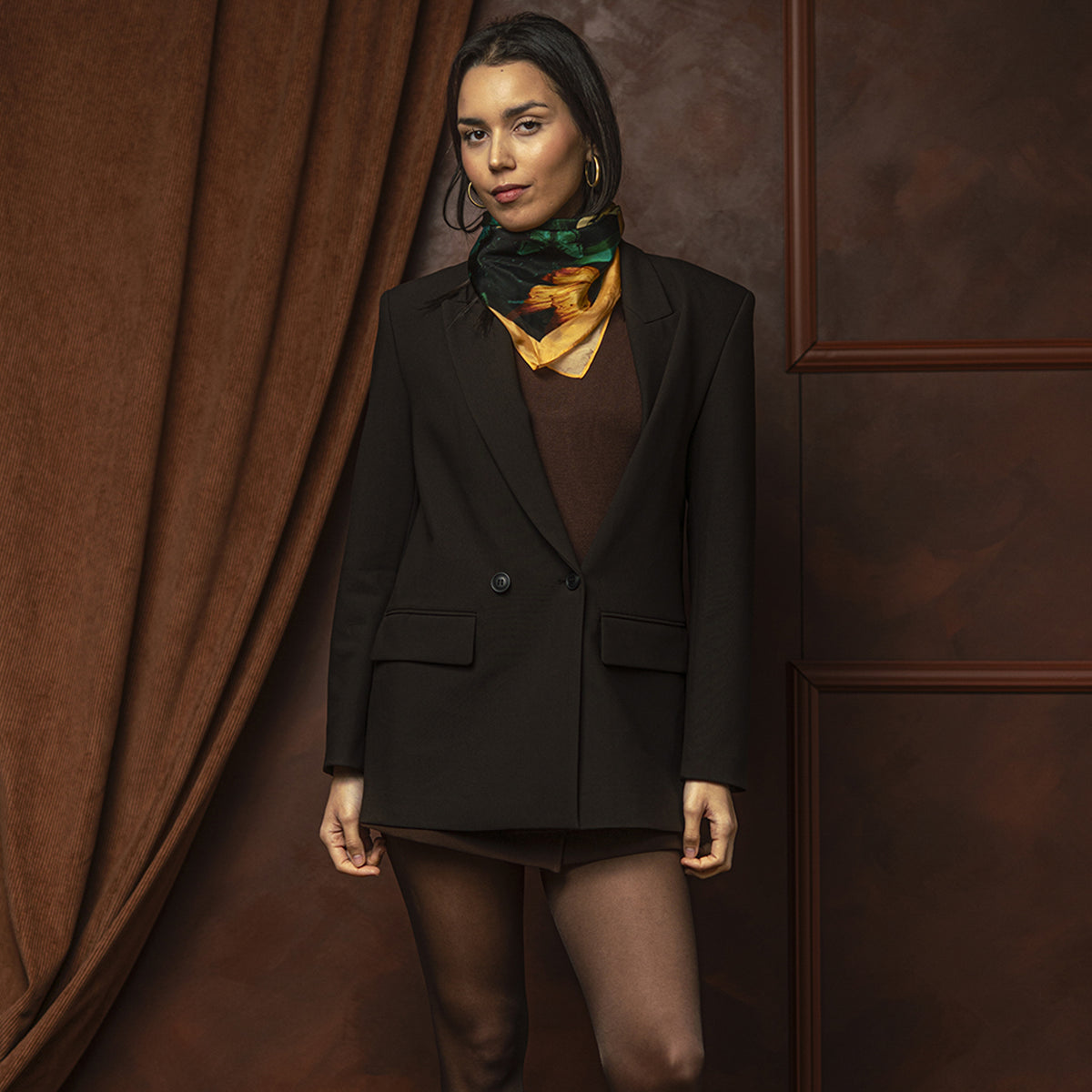 Carré 90x90 BLOOMEA EMERAUDE
