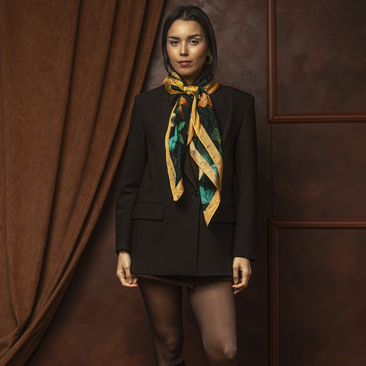 Carré 90x90 BLOOMEA EMERAUDE
