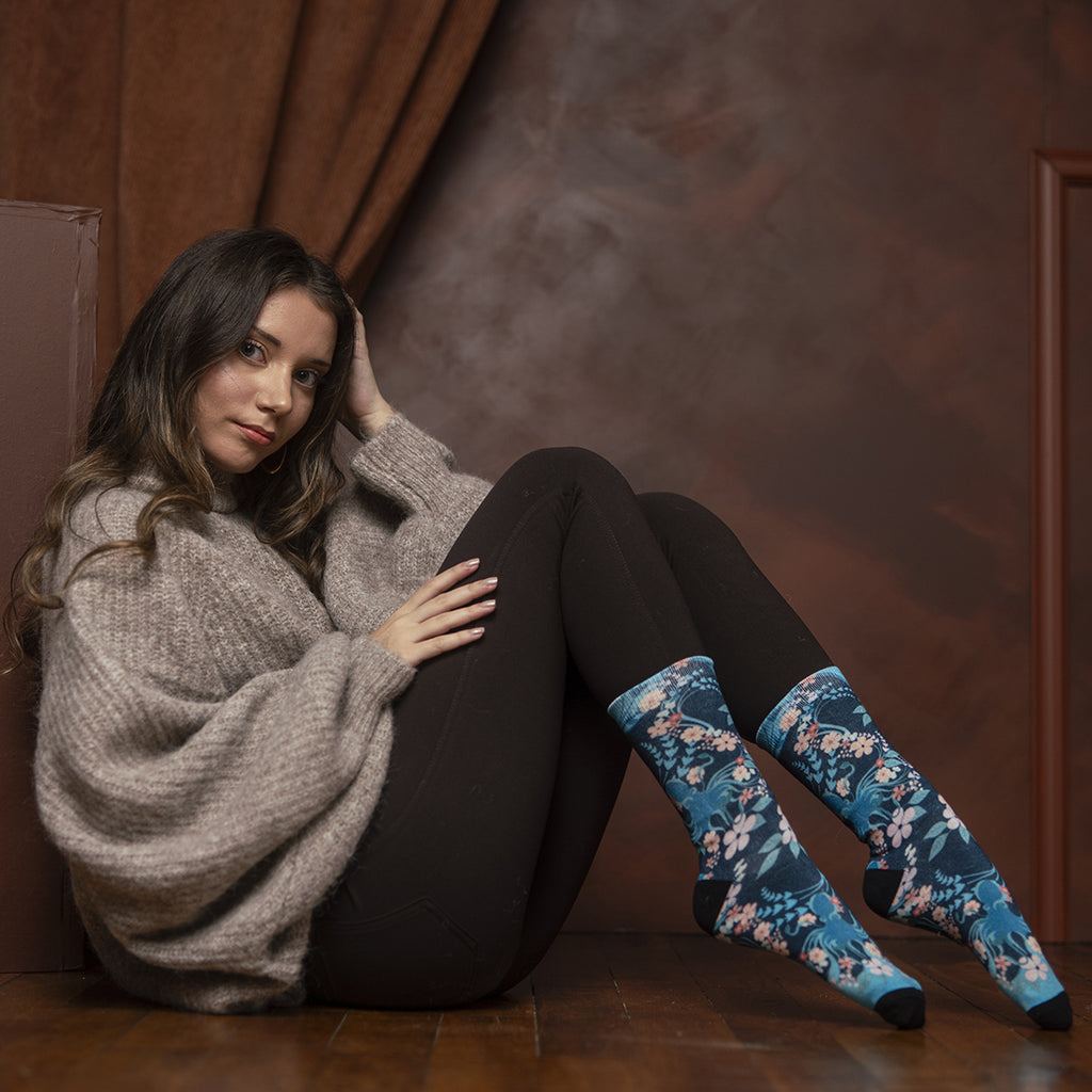 Chaussettes bambou DEEP AZUR