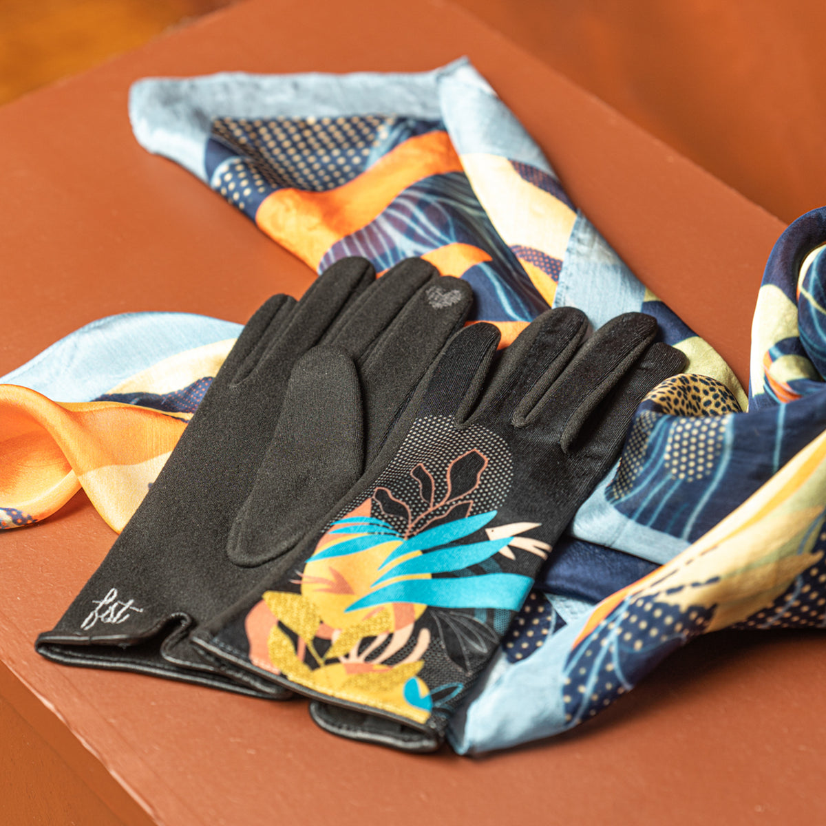 Gants femme FLORE TURQUOISE