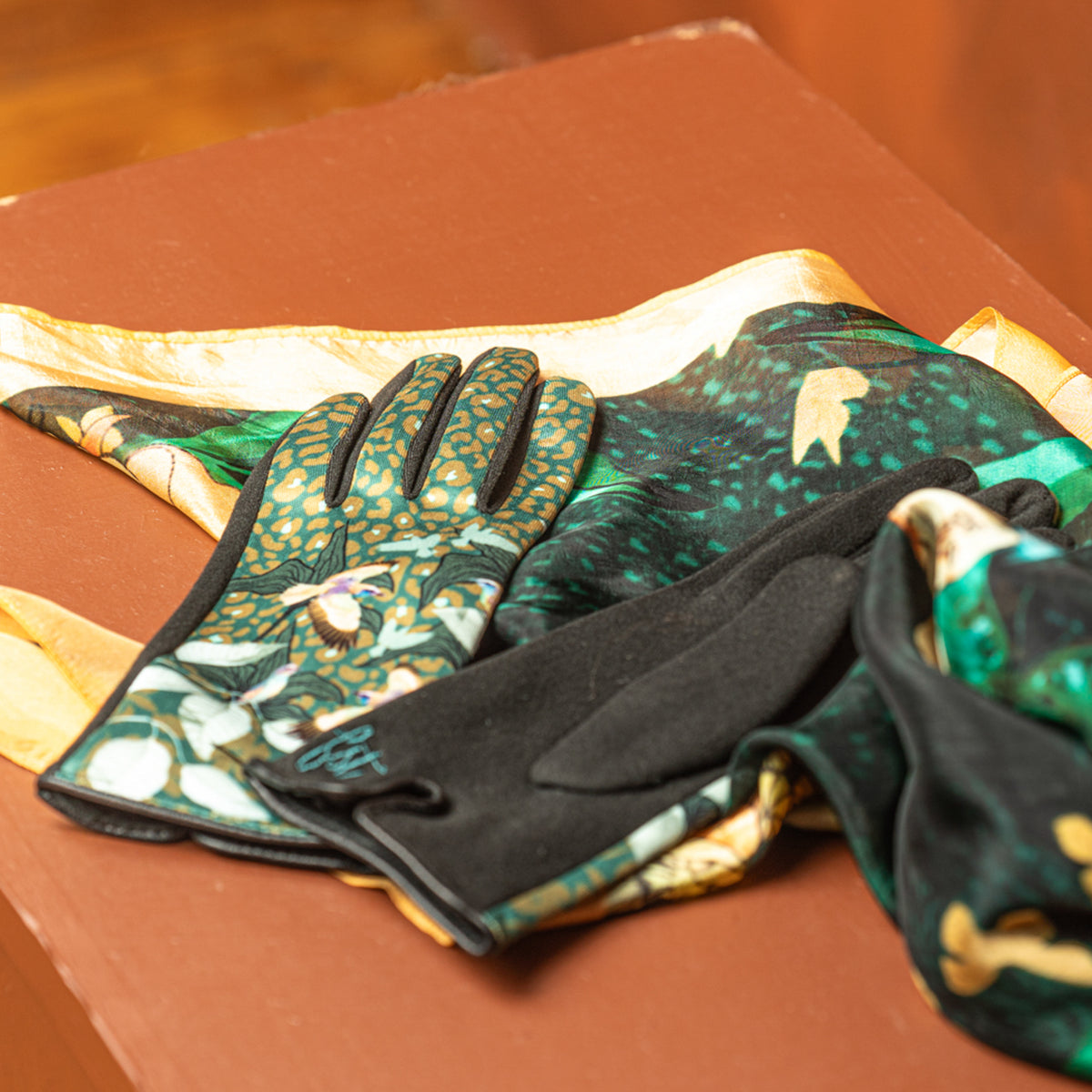 Gants femme LAURIER MENTHE