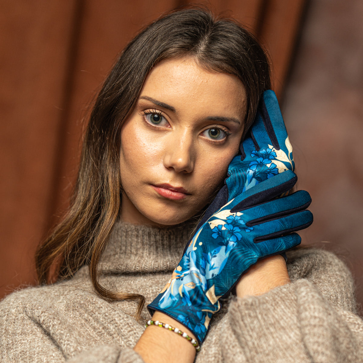 Gants femme ZAZU BLEUET