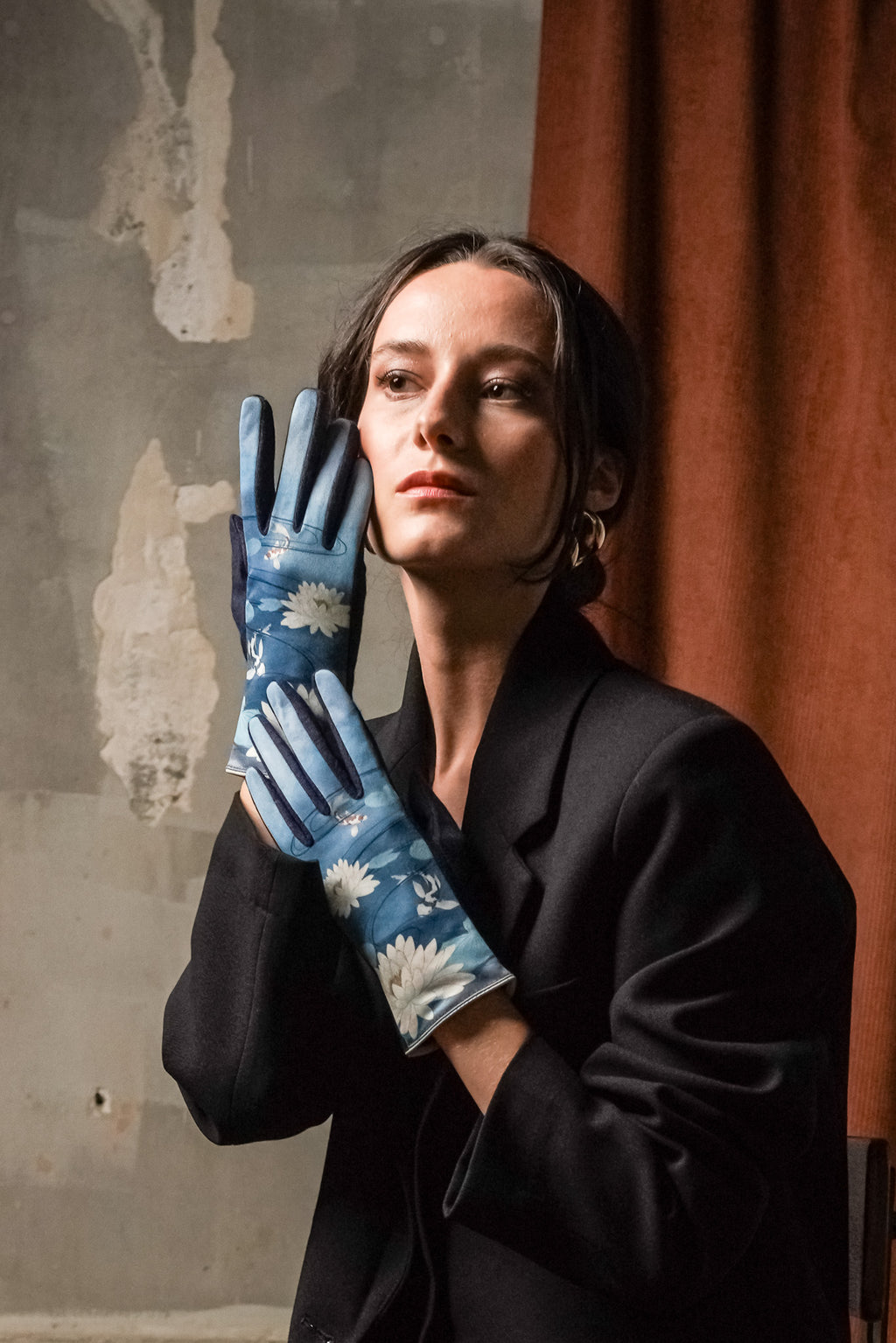 Gants femme en laine INDIGO