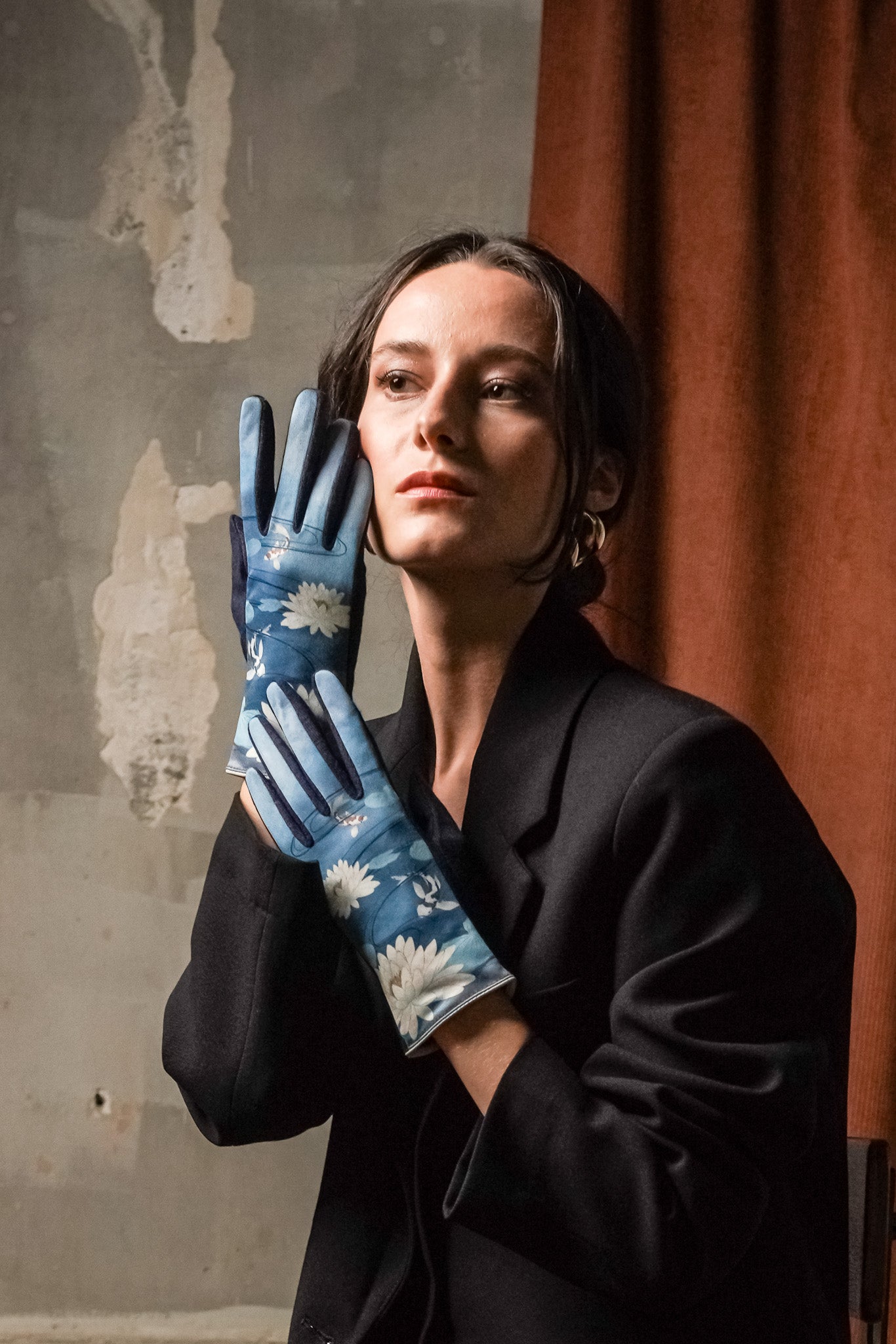 Gants femme en laine INDIGO
