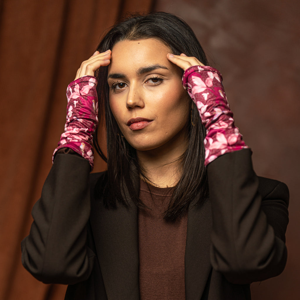 Mitaines réversibles femme LAURIER ROSE