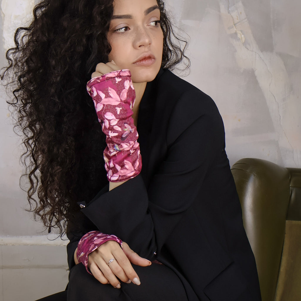 Mitaines réversibles femme LAURIER ROSE