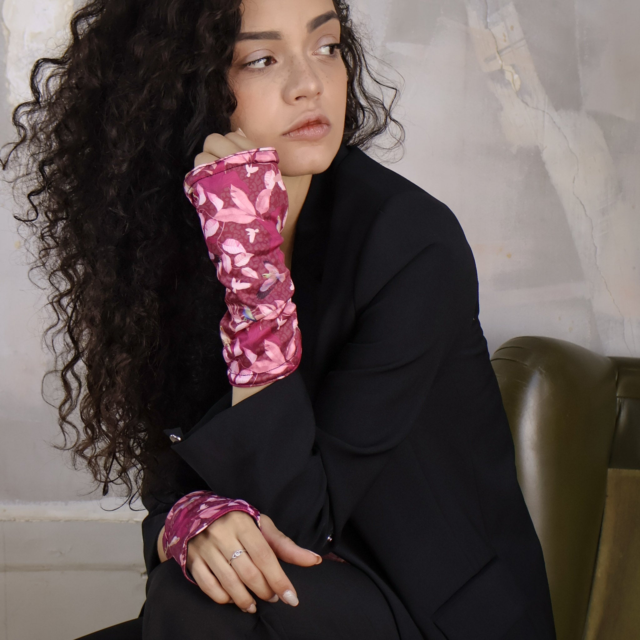 Mitaines réversibles femme LAURIER ROSE