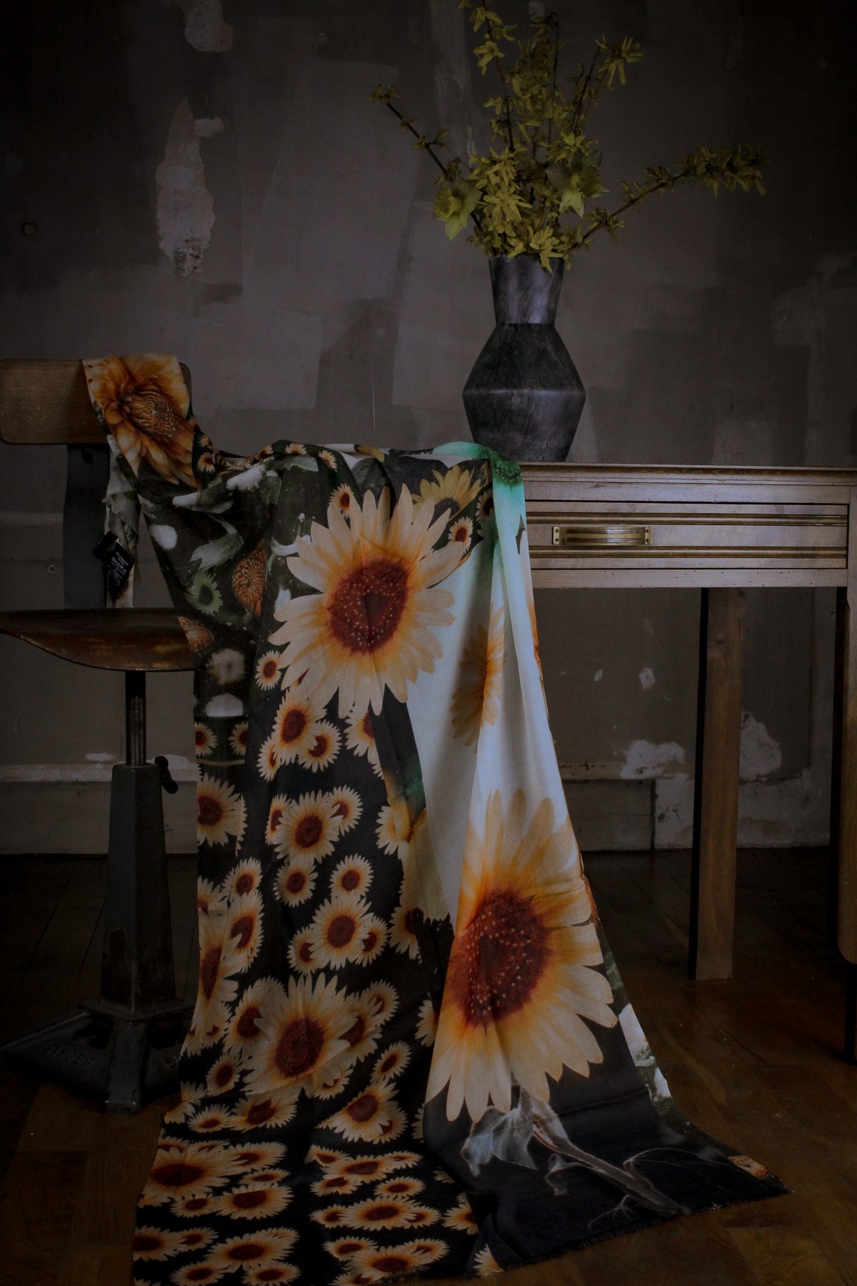 Grande écharpe cachemire MARGUERITE