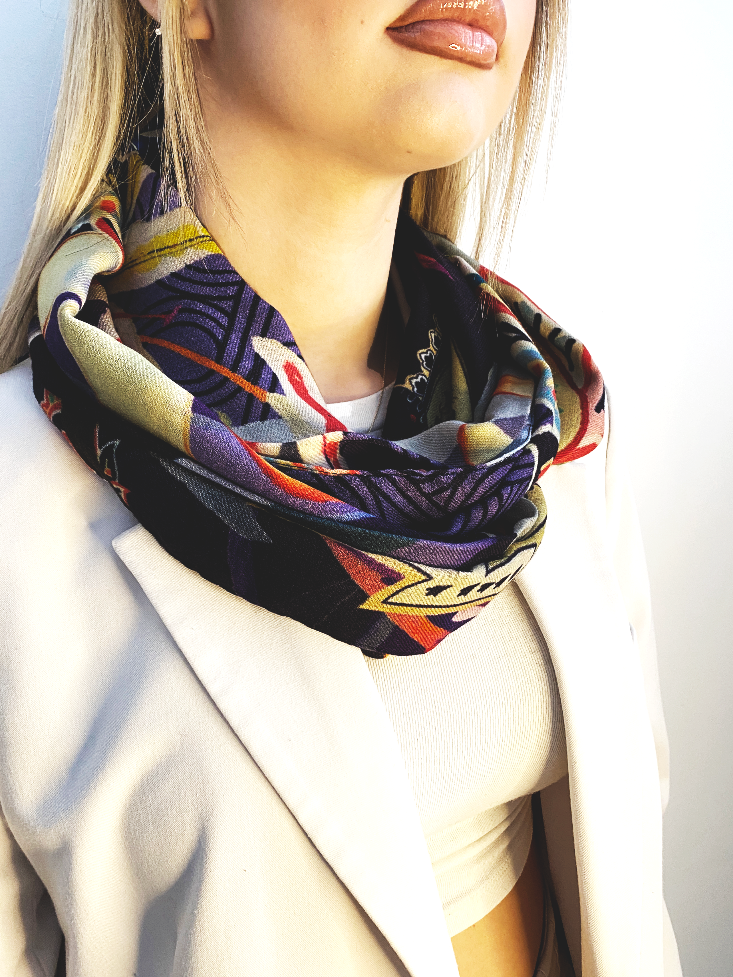 Snood laine CACHEMIRE