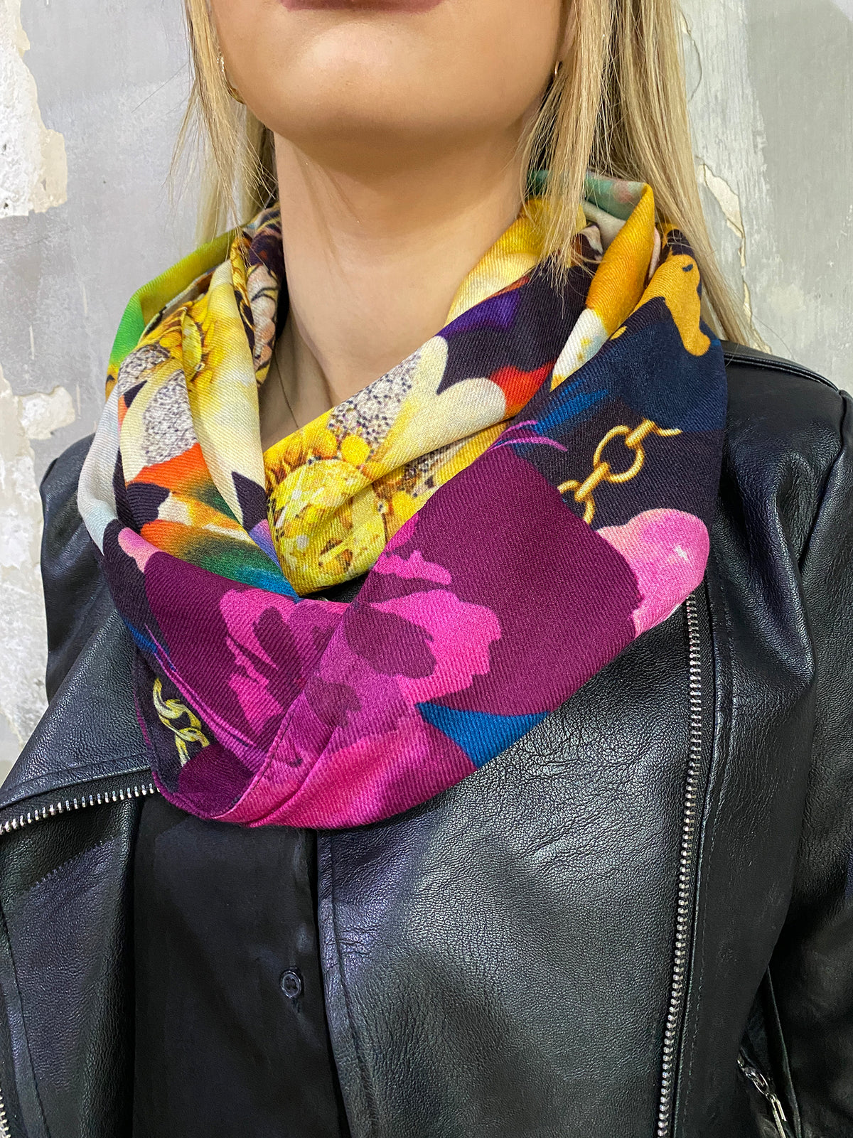Snood laine JACQUARD